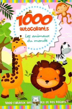 1000 autocollants les animaux du monde