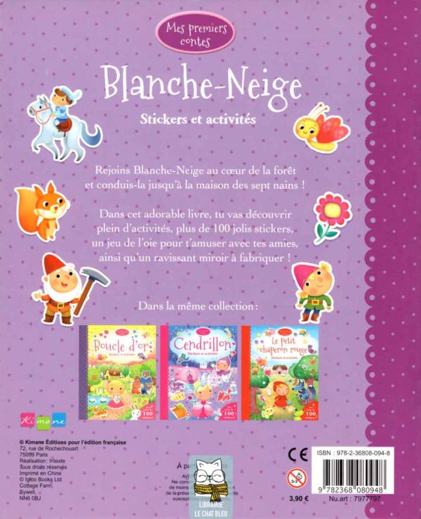 blanche-neige stickers et activités