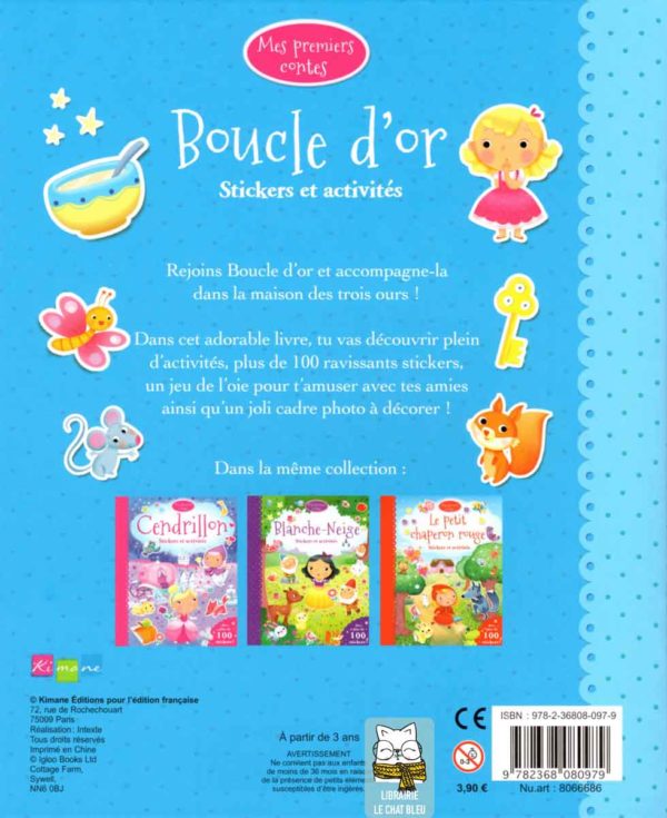 boucle d'or stickers et activités