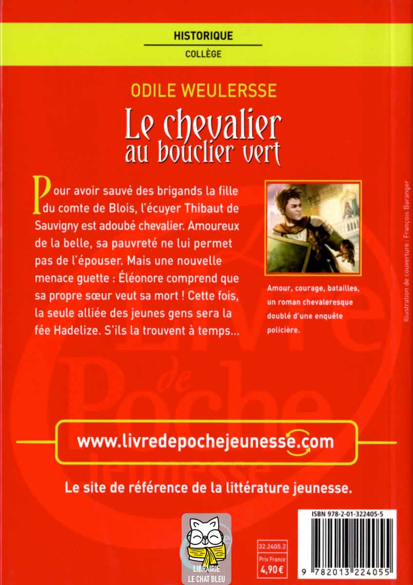 Le Chevalier Au Bouclier Vert - Odile weulersse, livre de poche