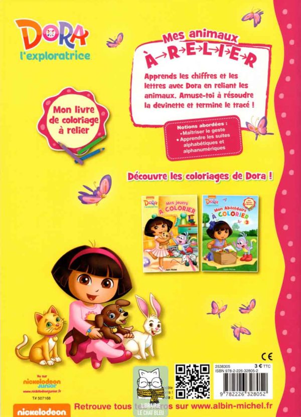 dora l'exploratrice mes animaux à relier