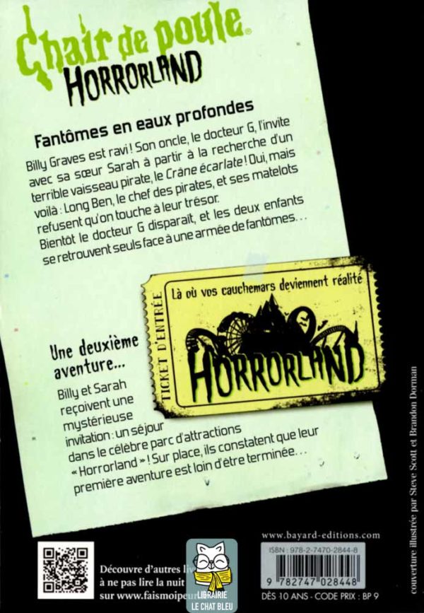 horrorland t2 : fantômes en eaux profondes