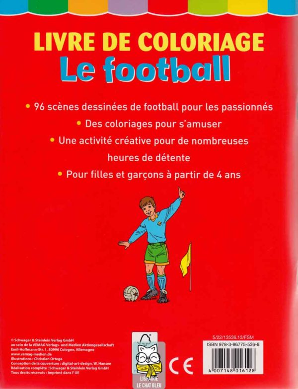 livre de coloriage : le football