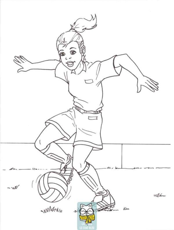 livre de coloriage : le football