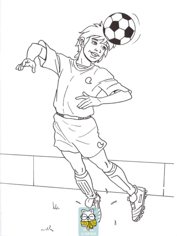 livre de coloriage : le football