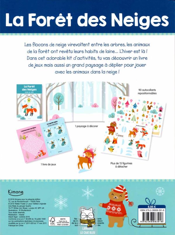 kit d'activités la forêt des neiges