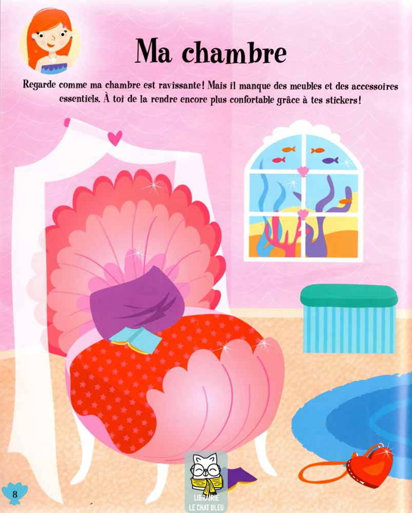 Livre de stickers : Le palais de la sirène