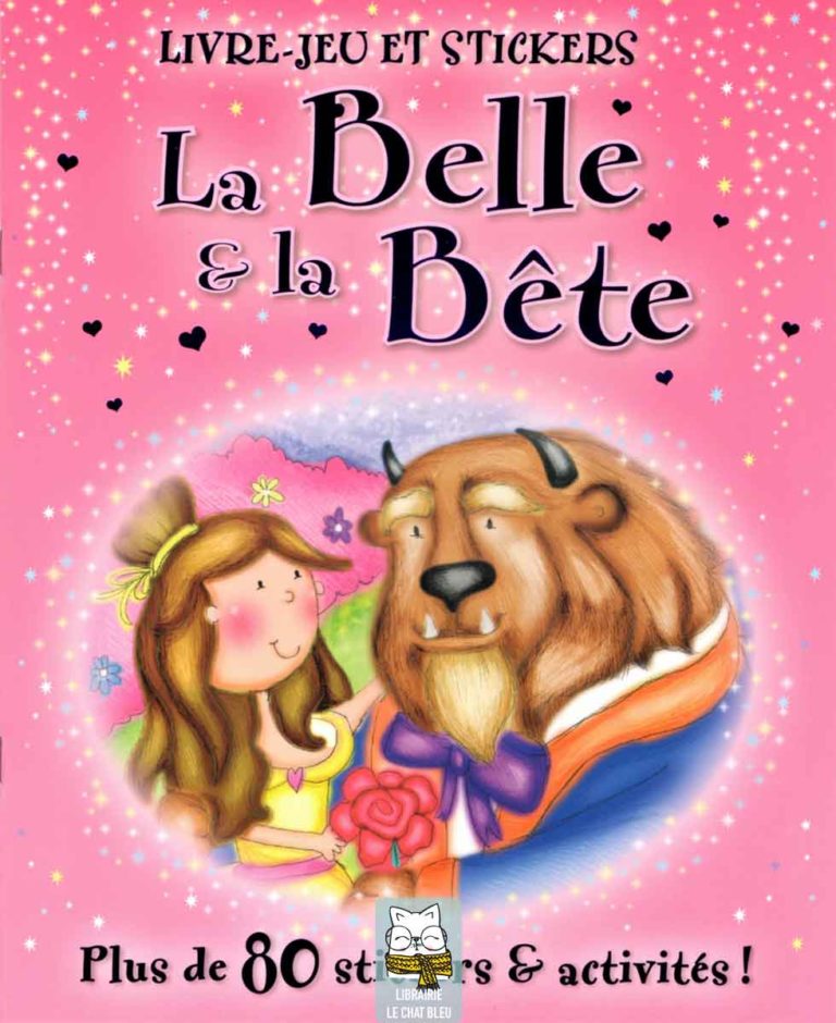 la belle et la bête livre-jeu et stickers