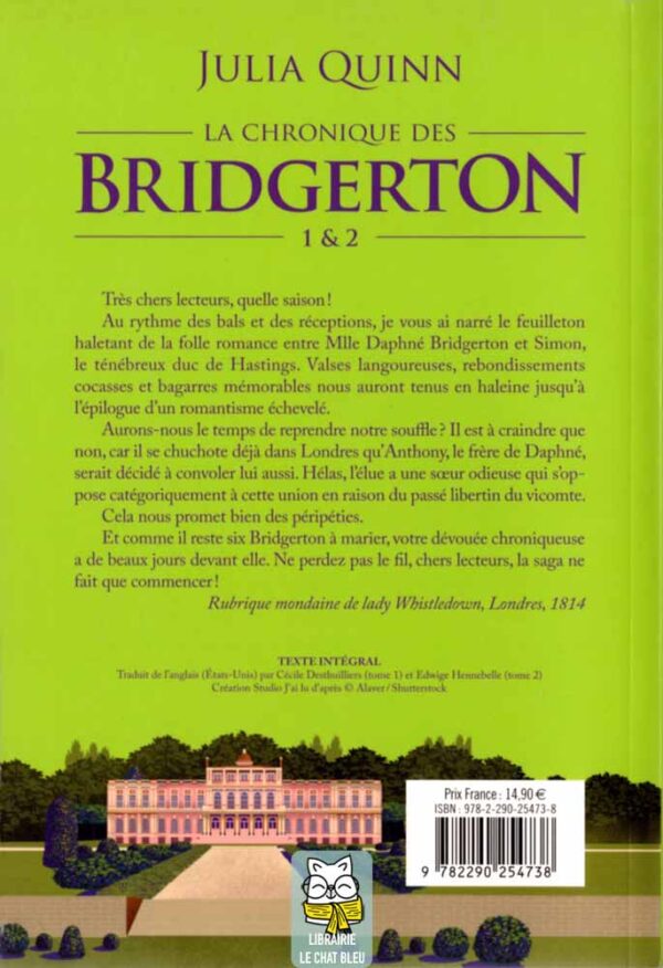 La chronique des Bridgerton - Tomes 1 & 2 - Julia Quinn