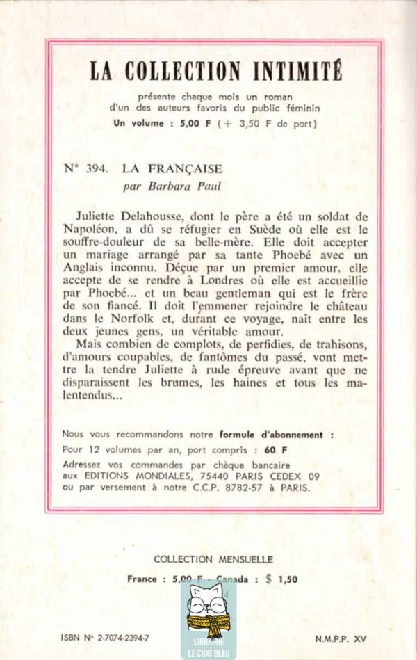 La Française de Barbara Paul