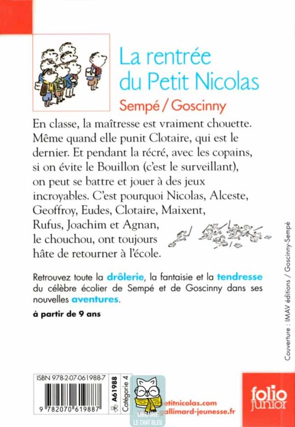 La rentrée du Petit Nicolas - Sempé, Goscinny