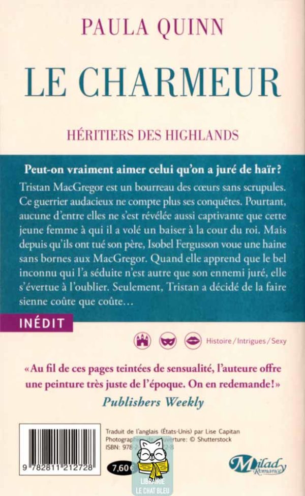 Héritiers des Highlands T2 : Le charmeur - Paula Quinn