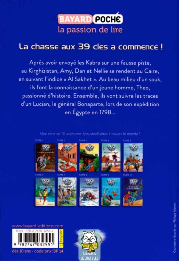 les 39 clés t4 : expédition en Égypte