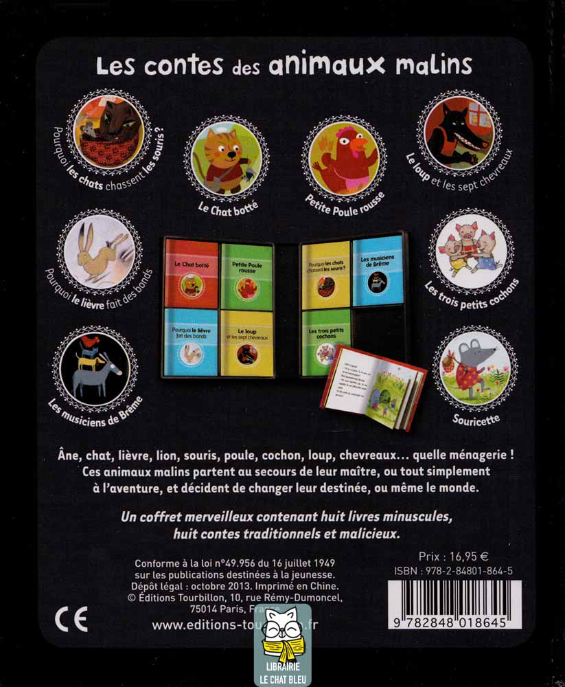 Les contes des animaux malins : Coffret de 8 livres minuscules