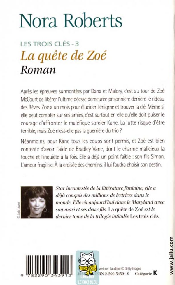 Les trois clés T3 : La quête de Zoé - Nora Roberts