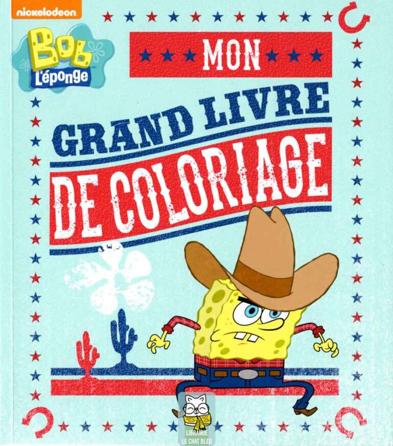 Mon grand livre de coloriage Bob l'éponge