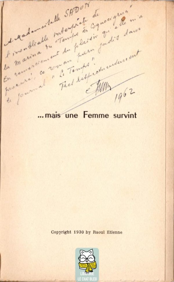 Mais une femme survint… - Raoul Étienne