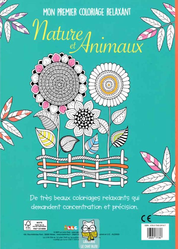 Mon premier coloriage relaxant : Nature et Animaux