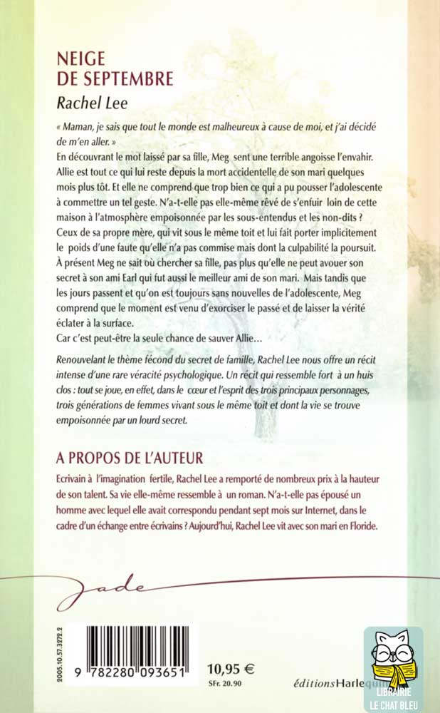 Neige de septembre de Rachel Lee