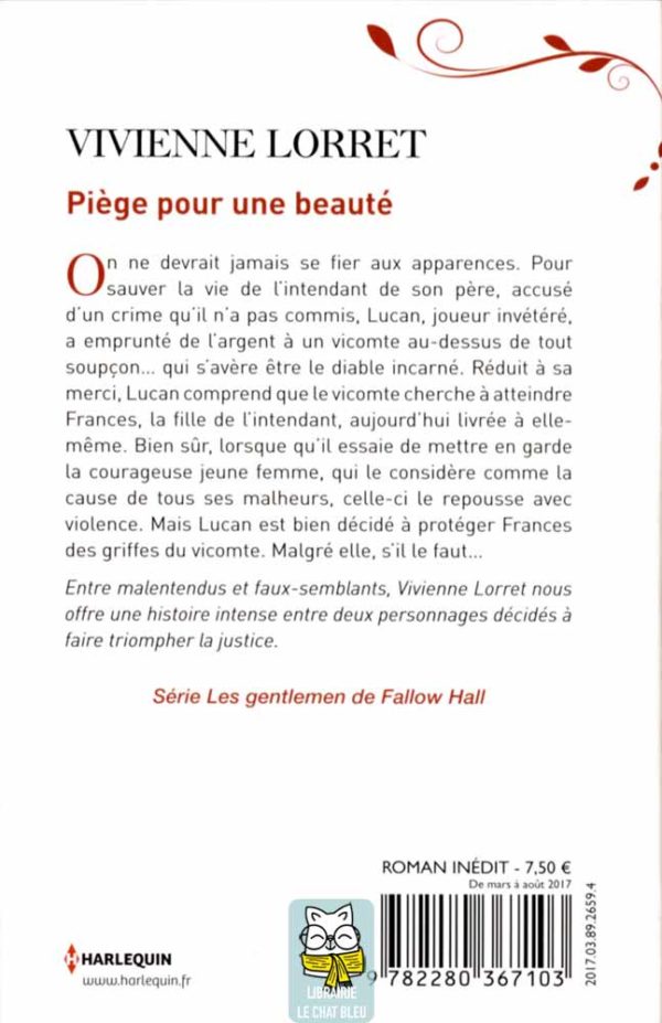 les gentlemen de fallow hall t3 : piège pour une beauté