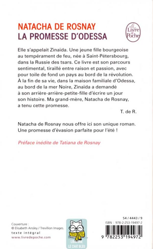 La promesse d'Odessa - Natacha de Rosnay