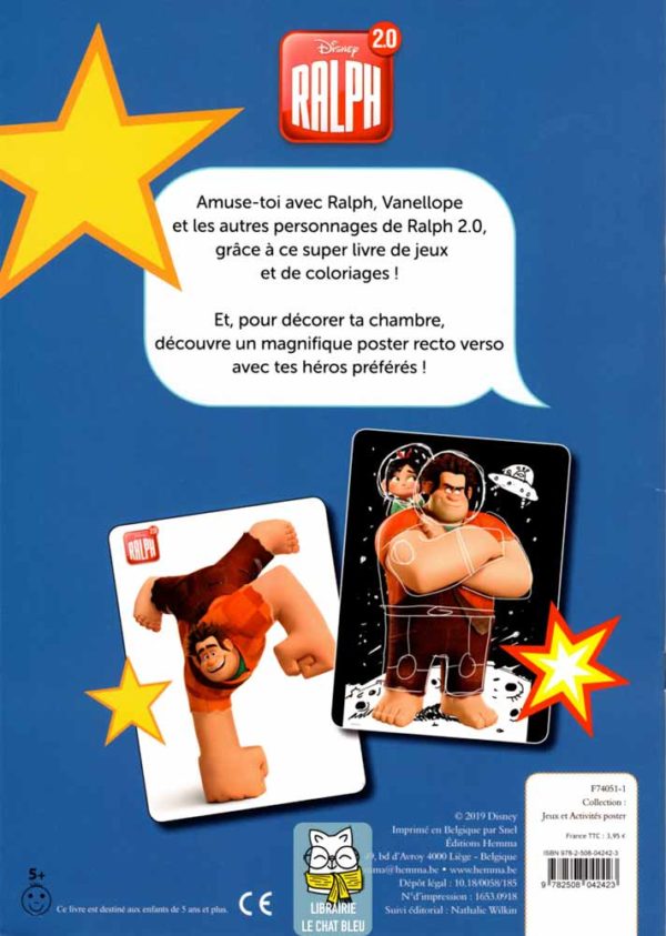 Ralph 2.0 : Mon livre de jeux et activités + Un grand poster - Walt Disney