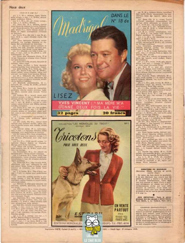 nous deux n° 98 (1949) : sur la passerelle