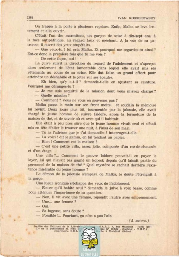 sonia, la déportée de sibérie fascicule n° 149