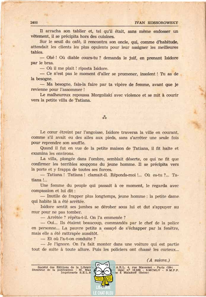 SONIA la déportée de Sibérie - Ivan Kossorowsky - Fascicule 150